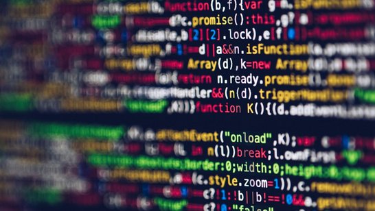 Bildschirm mit Programmiersprache